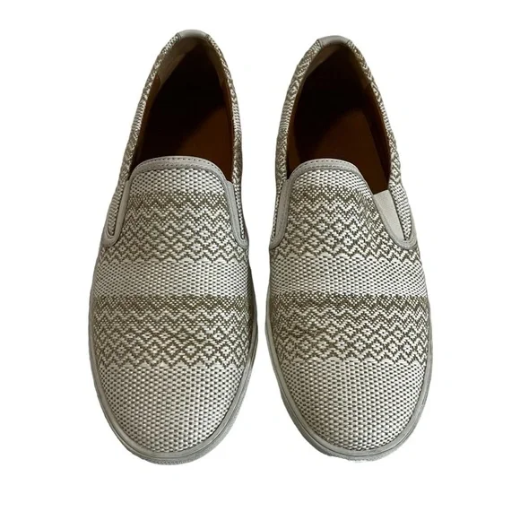 Jimmy Choo Demi Woven Slip-On Skate Sneakers Cream Slip Ons Authentic US 10 - Picture 7 of 13